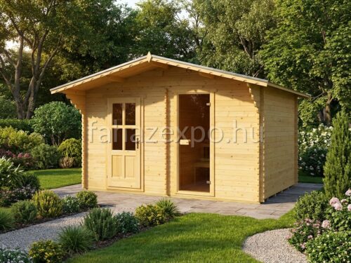 2in1 szaunás és szerszámtároló faház egyben, 8 m²-es