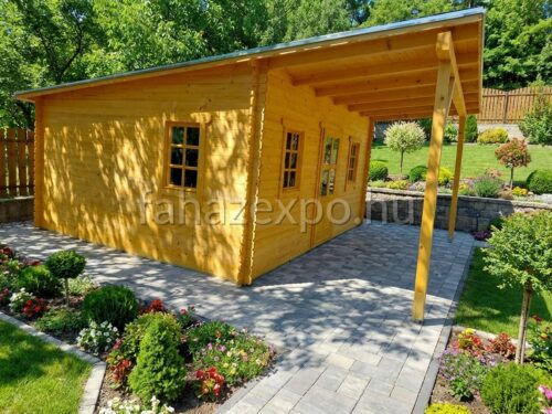 WOODMAN ferde-lapos tetős faház, 19,8 m² - napelem telepítésére alkalmas!